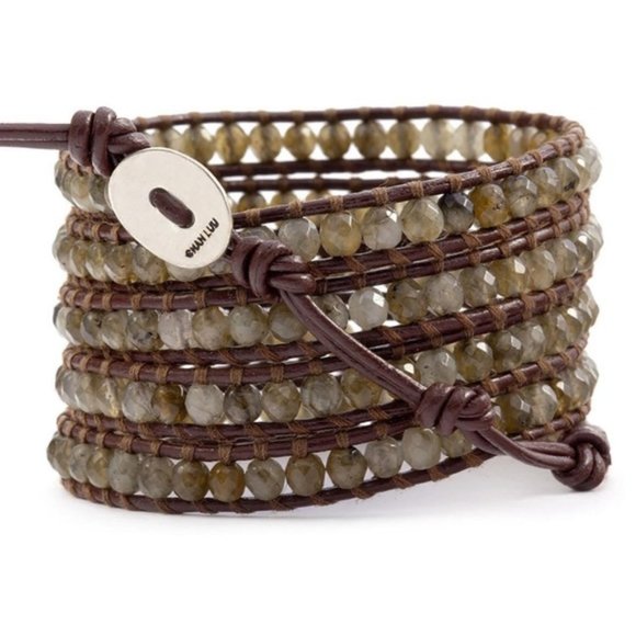 Chan Luu Jewelry - Chan Luu Labradorite Brown Wrap Bracelet